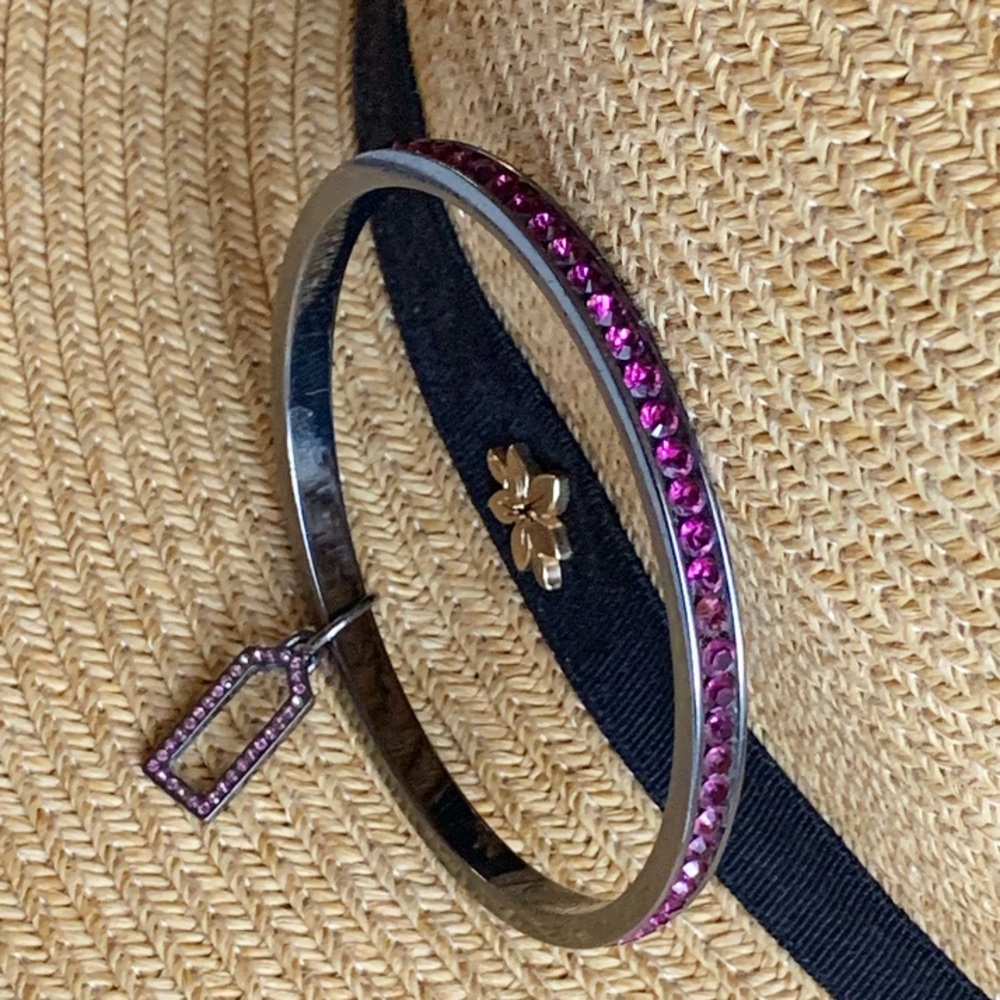 COACH Swarovski Purple Crystal Bangle 💜